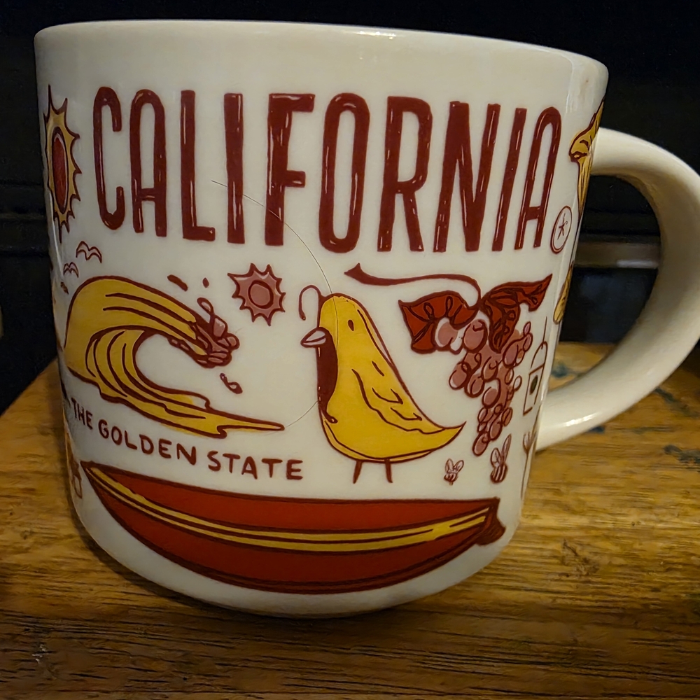 Starbucks California Mug - Red and Yellow